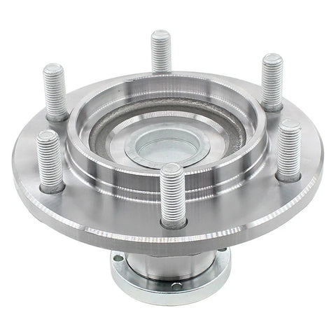 Heavy Duty Front Left And Right Wheel Hub Bearing Kit With Seals For Toyota 4Runner Sequoia Tundra And Tacoma 2wd Fits 1996 To 2007 close-up view of polished wheel hub bearing.