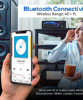 Person enjoying music via Dope Bluetooth Stereo Amplifier Receiver Delivers 2 X 120W Power For Home Audio With Front USB And SD Card Slots
