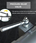 Pressure relief valve on Rugged Electric Rebar Bender With 1800W Copper Motor Hydraulic Steel Bar Cutter for effective function.