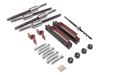 Tree Fort Hardware Kit For Two Trees Gold Standard Treehouse System With Essential Attachments And Support Brackets Perfect For Backyard Kids Clubhouses And Small Scale Treehouse Builds Between Two Trunks