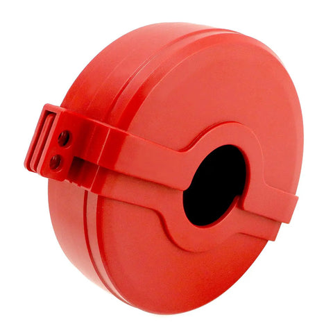 Gate Valve Lockout For Two And A Quarter To Five Inch Valves Red Lockout Device Made From Non Conductive Plastic