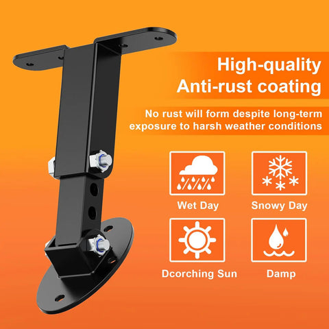 Premium 304 Stainless Steel Adjustable Pergola Roof Riser Brackets Kit For Outdoor Patios And Gazebos, 0-90 Degree Tilt, Height Adjustable, Weatherproof, Corrosion-Resistant, Heavy Duty Support Mounts
