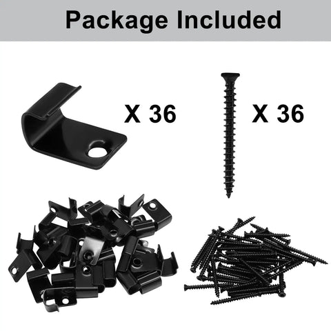 Heavy Duty Stainless Steel Hidden Deck Clips For Dead Simple Wood Flooring Install Top Notch Corrosion Resistant concealed fasteners 36 pack included