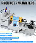 Heavy Duty Flex Shaft Bench Grinder For Jewelry Drilling Jade Carving Wood Crafting And Metal Finishing That Handles The Daily Grind Like A Champ For Every DIY Workspace detailed image with product parameters and dimensions.