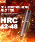 Impact Socket Set 3/8 Inch Drive, 48-Piece Including SAE 5/16 To 3/4 Inch And Metric 8 To 22 Mm showing Cr-V alloy steel socket