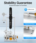 Beast Wheel Truing Stand for 10 to 29 Inch Bike Wheels With 3 Precision Gauges showcasing stability and adjustable base