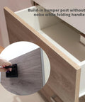 Person pulling open drawer with Recessed Flush Pull Handle with Mounting Screws Black Zinc Alloy for Deck Hatch and Toolbox.