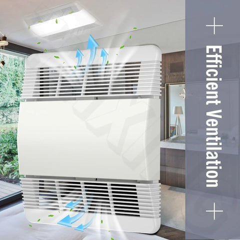 Straight Up Solid Replacement Ventilation Fan Grille Lens Cover For Standard 663 663L Bathroom Exhaust Vent Housing Grill Direct Swap Quick Fix in a modern bathroom.