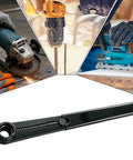 Heavy Duty Multi Function Angle Grinder Wrench And Flange Nut Adjuster For Quick Disc Swaps Sander Grip tool with black handle and adjustment feature.