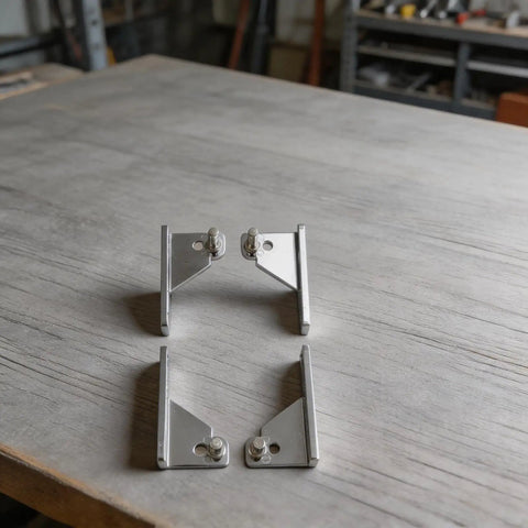 Adjustable Center Column Refrigerator Door Hinge With Left Shaft 0.28 Inch Diameter Zinc Alloy Replacement Hinge on table