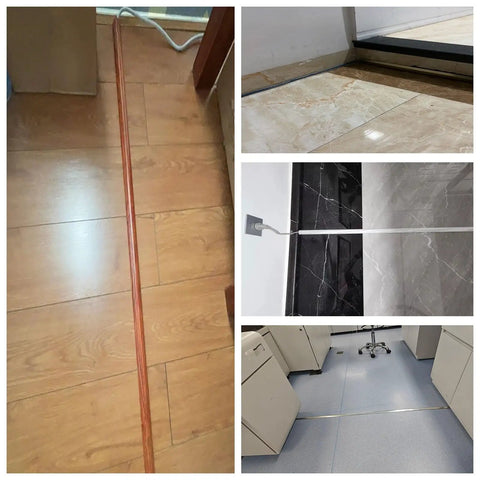 Arc Shaped Cable Cover Strip 36 Inch Long Thickened Conduit Trunking With Self Adhesive Cord Hider Kit in various room setups