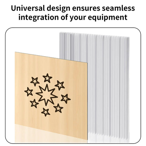 Illustration showing integration of Modular Honeycomb Laser Bed 400x400 mm For Laser Engraving And Cutting With Four 400x100 mm Aluminum Panels