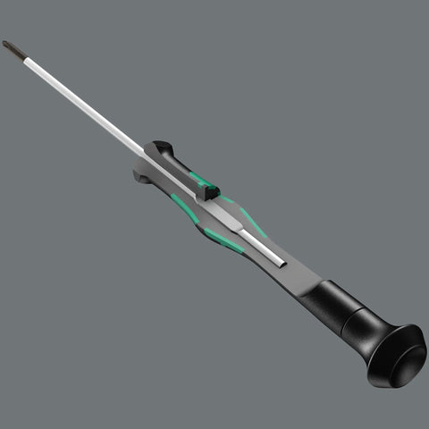Pro Grade Chip Lifter For PCB Components With Ergonomic Kraftform Micro Handle Anti Roll Chrome Plated Rotating Cap And Lifting Fork 1 x 3.5 x 50 mm For Electronics Assembly And Repair, showcasing entire tool.