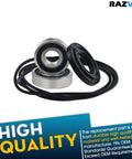 Front Load Washer Tub Bearings And Seal Kit Replacement Heavy Duty Bearing Assembly Shaft Seal Repair Part Compatible With Select Lg And Kenmore Models, featuring steel bearing and rubber seal.