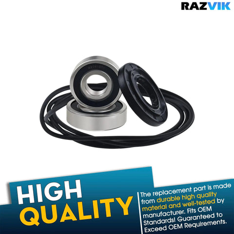 Front Load Washer Tub Bearings And Seal Kit Replacement Heavy Duty Bearing Assembly Shaft Seal Repair Part Compatible With Select Lg And Kenmore Models, featuring steel bearing and rubber seal.
