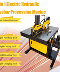 4 In 1 Electric Hydraulic Busbar Cutter Bender Crimper Puncher Machine With Adjustable Valve AC110V in workshop setting