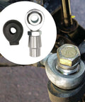 Beefed Up 3/4 Inch Chromoly Heim Joint Rod End Kit Featuring Precision Alignment Washers Plus Heat Forged Alloy Construction for Panhard upgrades.