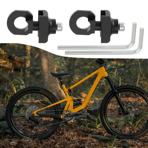 2 Piece Bicycle Chain Tensioner Kit With Tools For BMX Single Speed And Fixie Track Bikes Beefy Aluminum 10mm Rear Axle Chain Adjuster And Easy Install