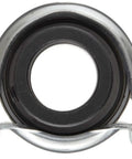 Front view of Heavy Duty One Inch Bore Pillow Block Housing With Double Rubber Sealed Ball Bearing Eccentric Locking Collar.