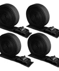 4 Pack Beefy Heavy Duty Cam Buckle Tie Down Straps 1 Inch Wide By 16 Feet Long for Trucks Boats RVs Roof Racks for securement
