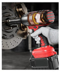 Super Charged Cordless Brushless Impact Wrench With High Torque For Car Repair And Home Projects, detailed showing motor and grip.