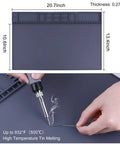 magnetic esd safe work mat with soldering tool for electronics repair