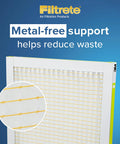 Air Filter 25x25x1 MERV 8 MPR 700 3 Month Replacement For AC And Furnace with metal-free support structure on display