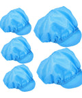 Five Pack Blue Anti Static Cleanroom Working Hat Built With Breathable Mesh And Heavy Duty Polyester For Electronics Factories Food Prep Zones And Paint Studios Offering Sick Airflow And Chill Fit All Day Long, showcasing anti-static blue hats with a lightweight design.