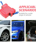Automatic Car Fire Extinguisher Mini Auto Fire Fighter With Badass Adhesive Immediate Fire Stopping Power For Engine Bay Blazes And Electrical Gremlins Tough Security For Your Whip Smart Dash Hide Rv Rig And Boat Load, shown with cars and storage.