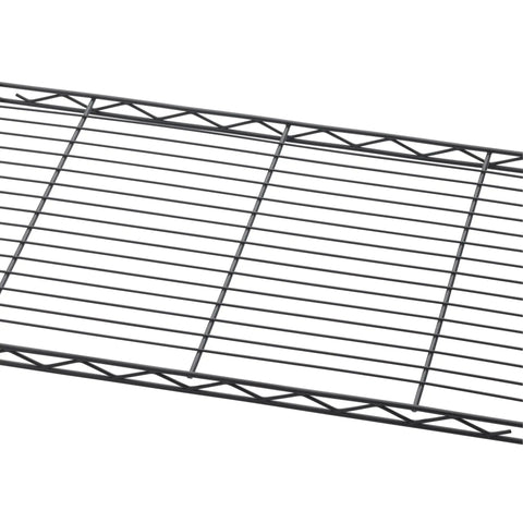 Three Tier Outdoor Wire Shelving Rack Built Tough Adjustable Storage Unit Size 23 X 13 X 30 Inches close-up of top shelf design.