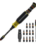 Tough As Nails 16In1 Hybrid Screwdriver featuring heavy duty rare earth magnet, multiple bits, compact design for versatile use.