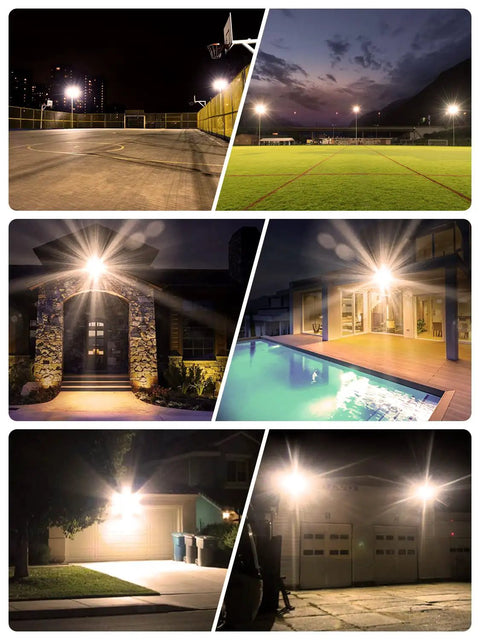 Beast Mode 400W LED Flood Light With 40000 Lumens 6000K Daylight White Outdoor IP65 Waterproof Floodlight illuminating outdoor spaces