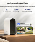 Wireless Outdoor Home Security System With Four Cameras No Monthly Fees Solar Powered Long Local Storage 365 Day Battery Life