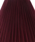 Close-up pleated fabric of Rich Red Empire Pleated Spider Lamp Shade With Brass Fitter Dope Classic Look 6 Inch Top 16 Inch Bottom 12 Inch Slant