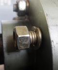 Close-up of Premium Grade Built Tough 100 Pack 4mm 304 Stainless Steel Split Lock Washers securing a bolt.