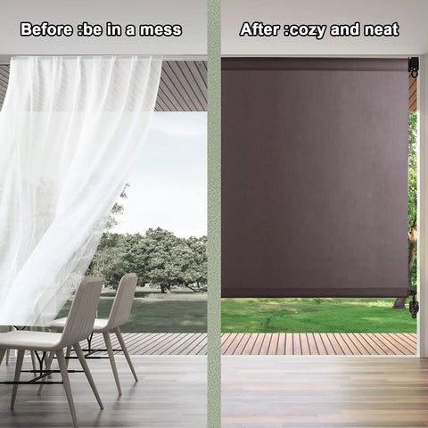 Universal Bungee Kit With End Caps And Mounting Brackets For Exterior And Interior Sun Shades And Roller Blinds Brown 2 Pack Easy Install No Fuss Includes 4 Stainless Steel Screws And 4 Plastic Anchors Keeps Shades From Blowing Away