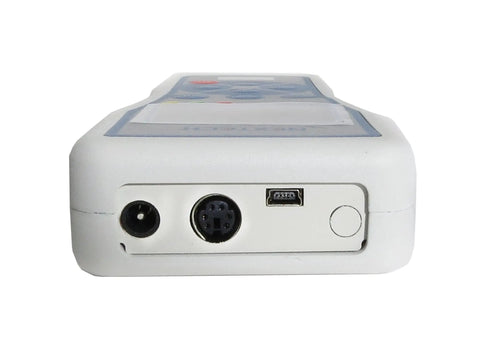 Heavy Duty Digital Force Gauge 200N Push Pull Tester USB and power ports on device rear for easy connectivity.