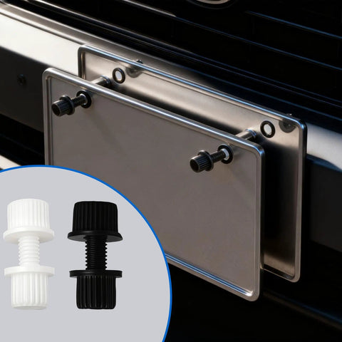 Durable Nylon License Plate Screws Bolts Nuts Kit For Motorcycle And Bike Frame No Tools Needed Quick And Easy Install