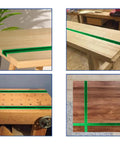 Heavy Duty Green T Tracks For Woodworking Workshop Benches Premium 6063 Aluminum Fence Rails with included mounting screws, various angles.