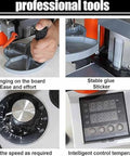 1200W Portable Edge Bander For Woodworking On The Go With Adjustable Speed 5-10m/min, showing controls and features in action
