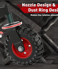 Heavy Duty Gate Wheel 8 Inch Swivel Caster With Spring Loaded 360 Degree Rotation, 650Lb Capacity For Wood And Metal Gates