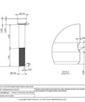 Pro Grade 1/2-13 X 3-1/2 Inch Socket Head Cap Screws Made From Grade 5 Titanium Alloy dimensions and technical drawing.