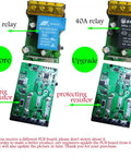 30A to 40A upgrade on High Power Wireless Remote Relay Switch for 12V and 24V systems, protecting resistors visible