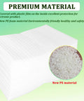 Top Shelf 100 Pack Foam Pouches 8x10 Inch Lightweight Cushion Wrap For Moving Day With Game Changing Bubble Bags - Premium PE foam material.