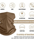 6 Pack Summer UV Protection Cooling Neck Gaiter Scarf Face Cover Bandana Moisture Wicking Polyester Neckwear for outdoor use