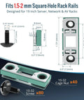 Dead Simple Smart Push In 10 32 Cage Nuts And Rack Screws With Forty Nuts Plus Eighty Bolts Fits One Point Five To Two Mm Square Hole Rails