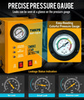 Sick Auto Smoke Machine with Built-In Air Pump, Evap Vacuum Leak Tester Catches Every Leak, Killer for Turbo Systems, Engine Blocks, and Throttle Shafts, Zero Bullshit Diagnosis Rig Tool with precise pressure gauge.