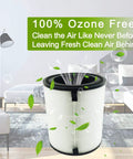 LV-H133 Replacement Filter Kit For Levoit Tower Air Purifier, in a living room setting, demonstrating air purification effect