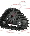 Heavy Duty 23T track from Rear Axle Track Assembly Kit 880mm 35 Inch for Go Karts Buggy Quad UTV ATV Snow Sand Beach Snowmobile DIY.