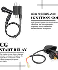 Beefed Up High Performance Ignition Coil Kit With 6 Pin AC CDI Box Regulator Rectifier Solenoid Relay D8TC Spark Plug And Fuel Filter For CG150cc 200cc 250cc Chinese ATVs Quad Go Karts